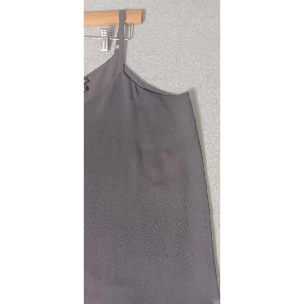 Torrid Sophie Georgette Swing Cami 2 Light Gray Layering Boho Festival Flowy - Picture 4 of 11